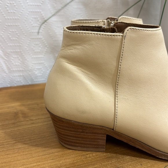 Thursday Boot Company Downtown Leather Beige Ankle Boots - Picture 6 of 14